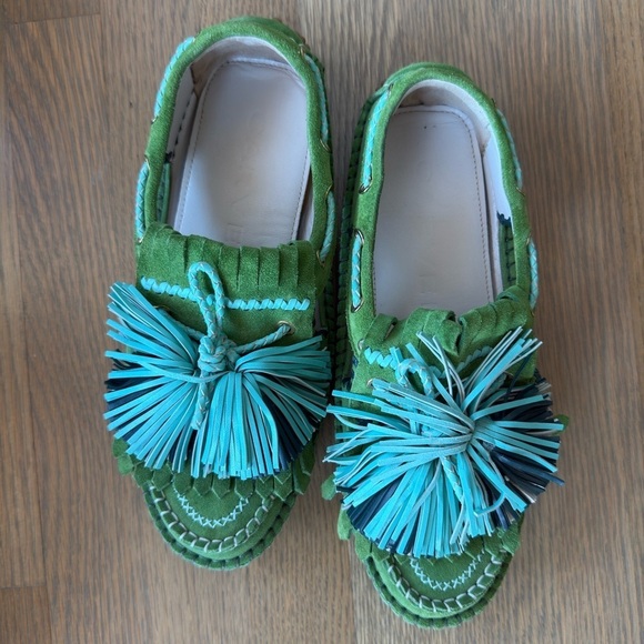 Carven tassel loafers with cut-out detailing